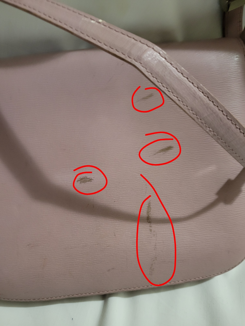 PROJECT PROJECT. Pink CELINE Leather  Crossbody Bag. Last Pictures Shows Flaws. - Picture 9 of 9